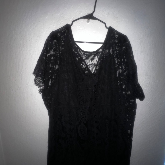 Long black lace maxi dress - Picture 2 of 6